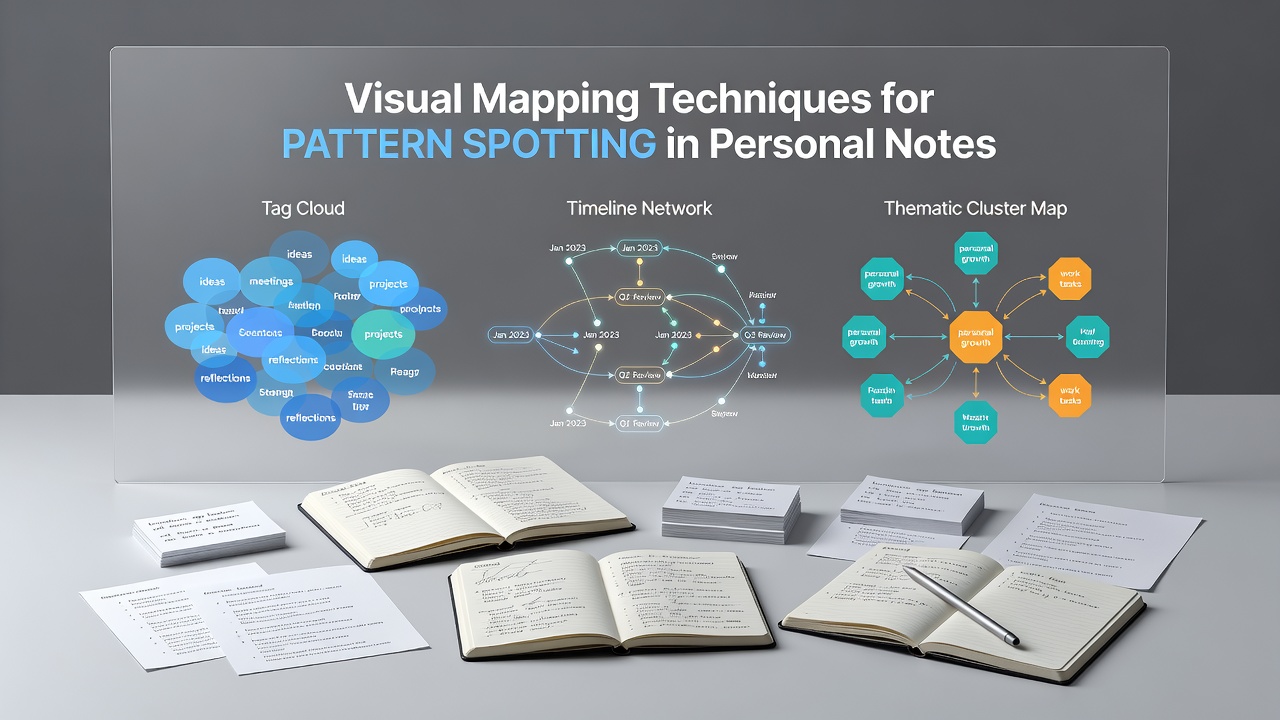 Visual Mapping Techniques That Help Users Spot Patterns in Their Accumulated Personal Notes